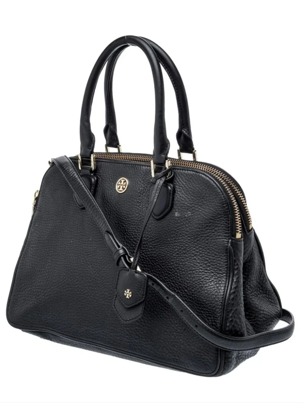 Tory Burch Authentic Leather Top Handle Bag
